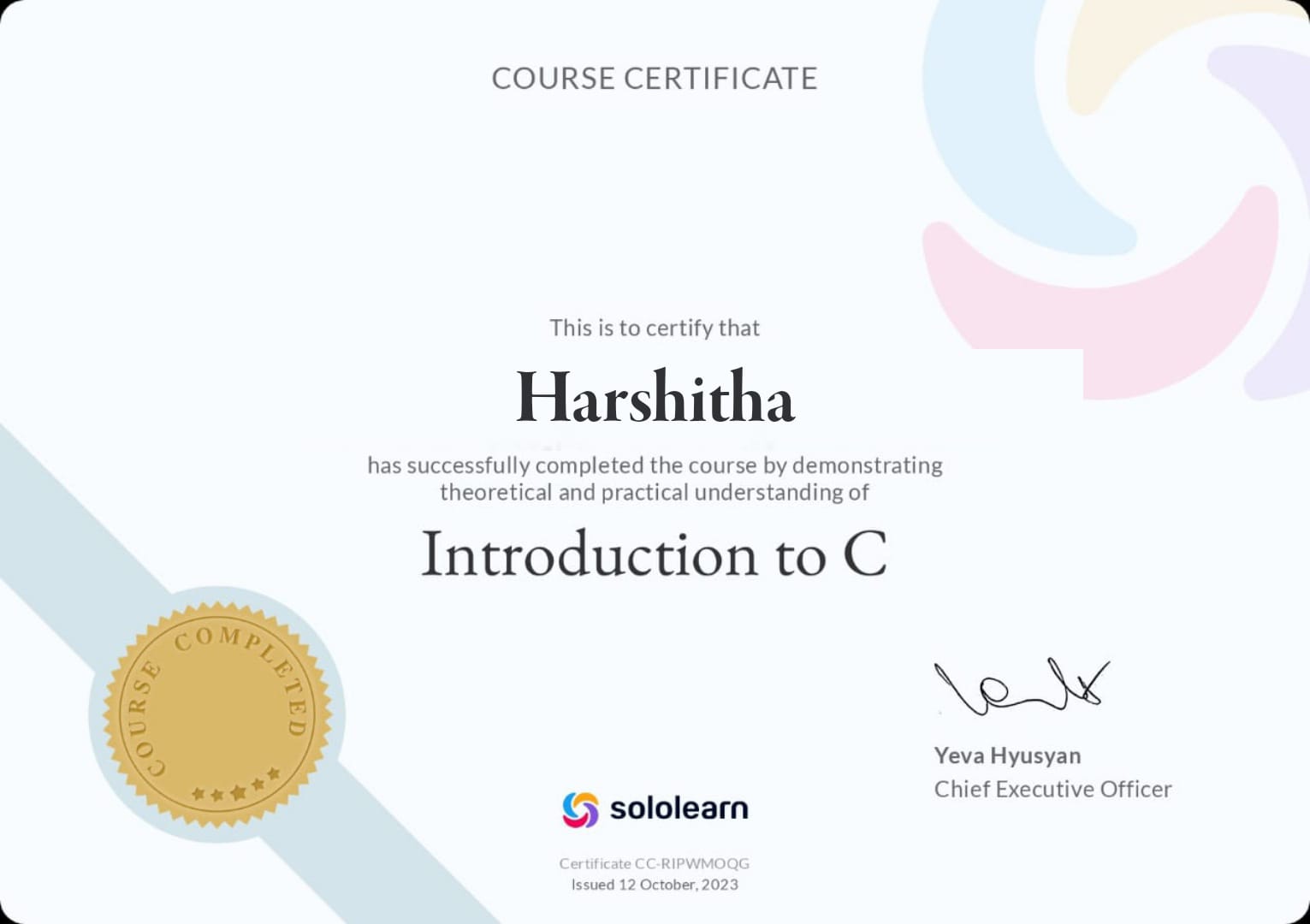 Certificate 18