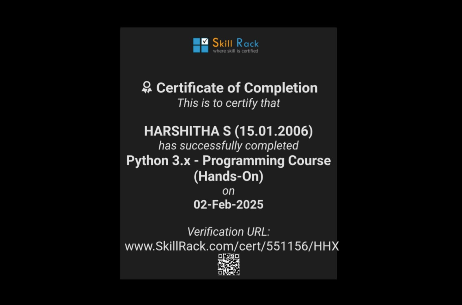 Certificate 5